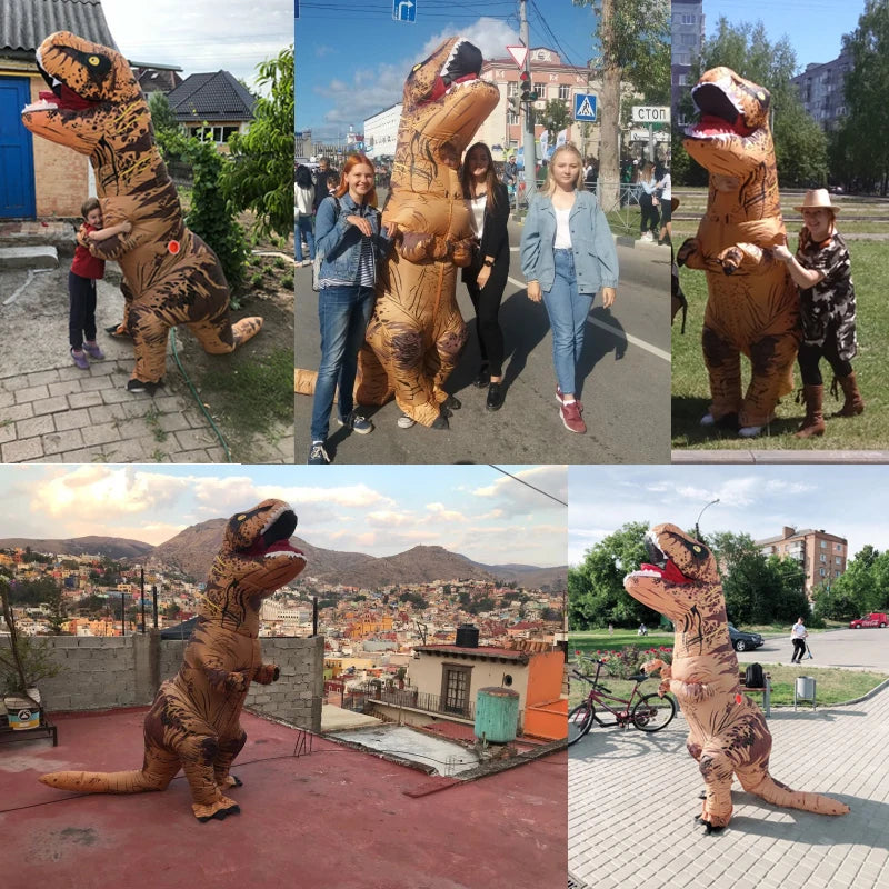 Disfraz T-Rex Inflable Gigante | Sé el Alma de la Fiesta