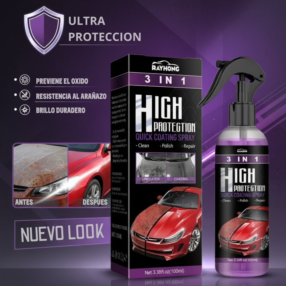Escudo Cerámico 3 en 1 | Brillo y Protección para Tu Auto
