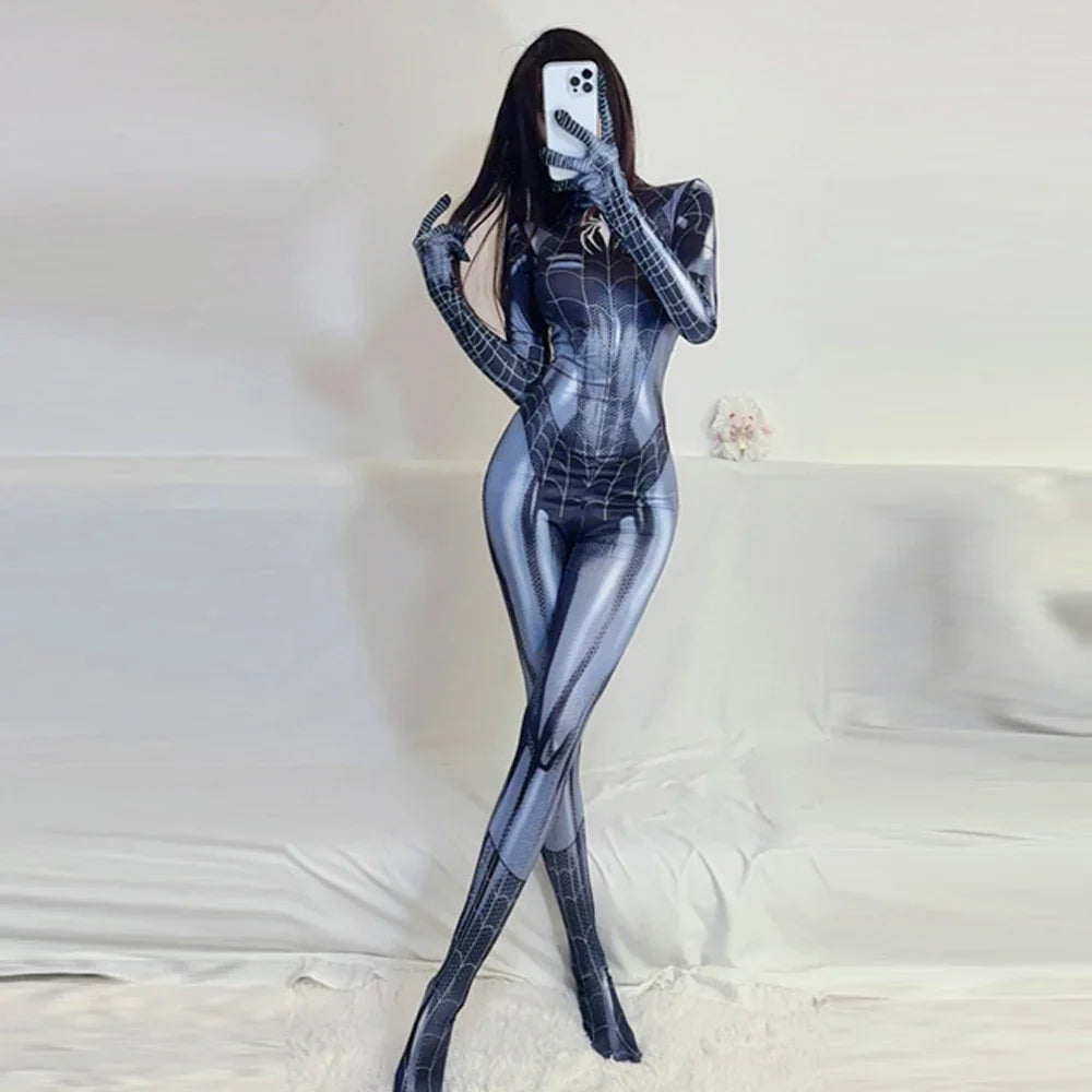 Disfraz Spiderman Mujer: Bodysuit Cosplay de Alta Calidad
