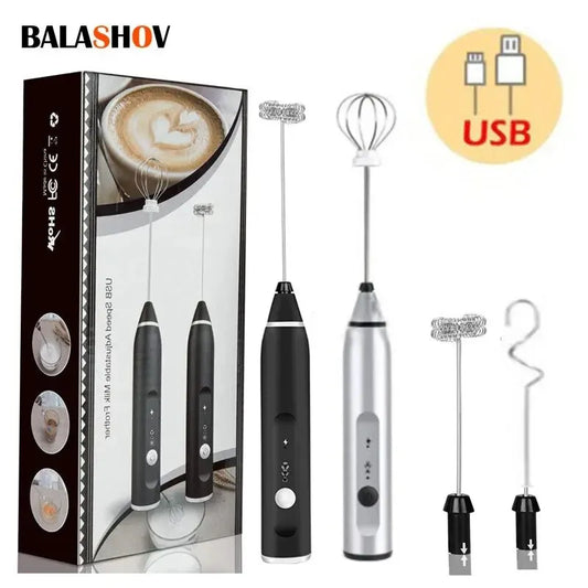 Espumador de Leche Eléctrico Recargable USB | Crea Espuma de Barista en Segundos