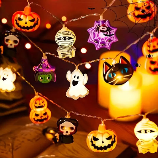 Guirnalda LED a Pilas: El Secreto para el Halloween Más Mágico - Crea Recuerdos Inolvidables.