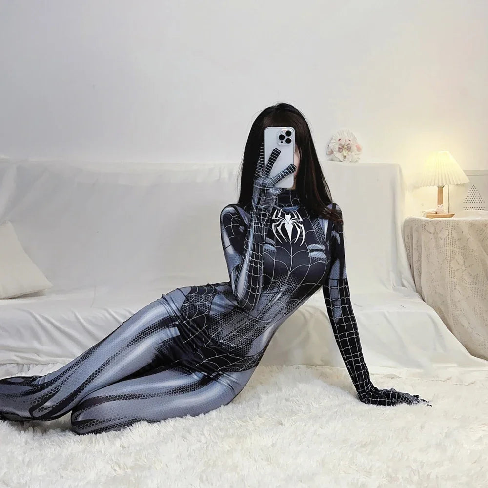 Disfraz Spiderman Mujer: Bodysuit Cosplay de Alta Calidad