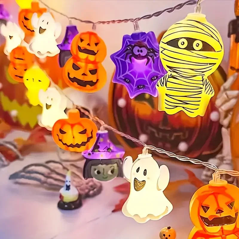 Guirnalda LED a Pilas: El Secreto para el Halloween Más Mágico - Crea Recuerdos Inolvidables.