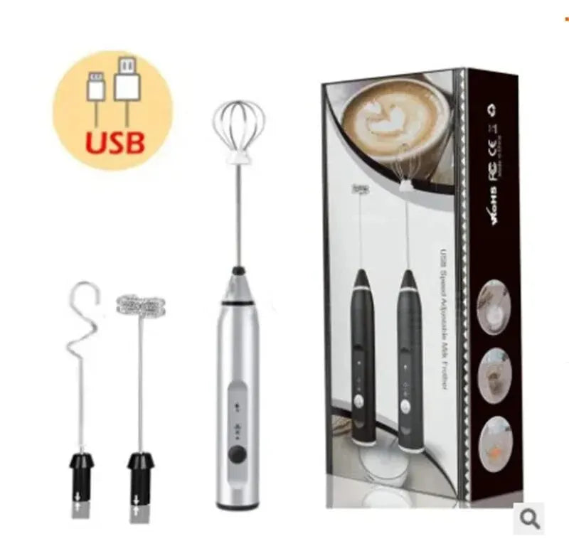 Espumador de Leche Eléctrico Recargable USB | Crea Espuma de Barista en Segundos
