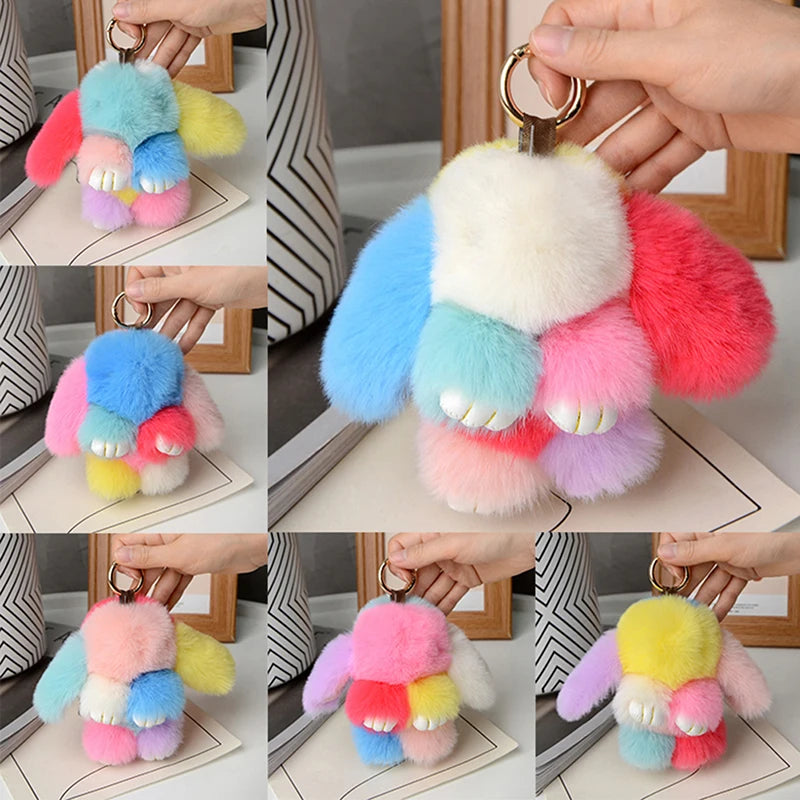 Llavero Peluche de Conejo: El Detalle que Todos Quieren. 15cm de Suavidad y Estilo Único para tu Bolso