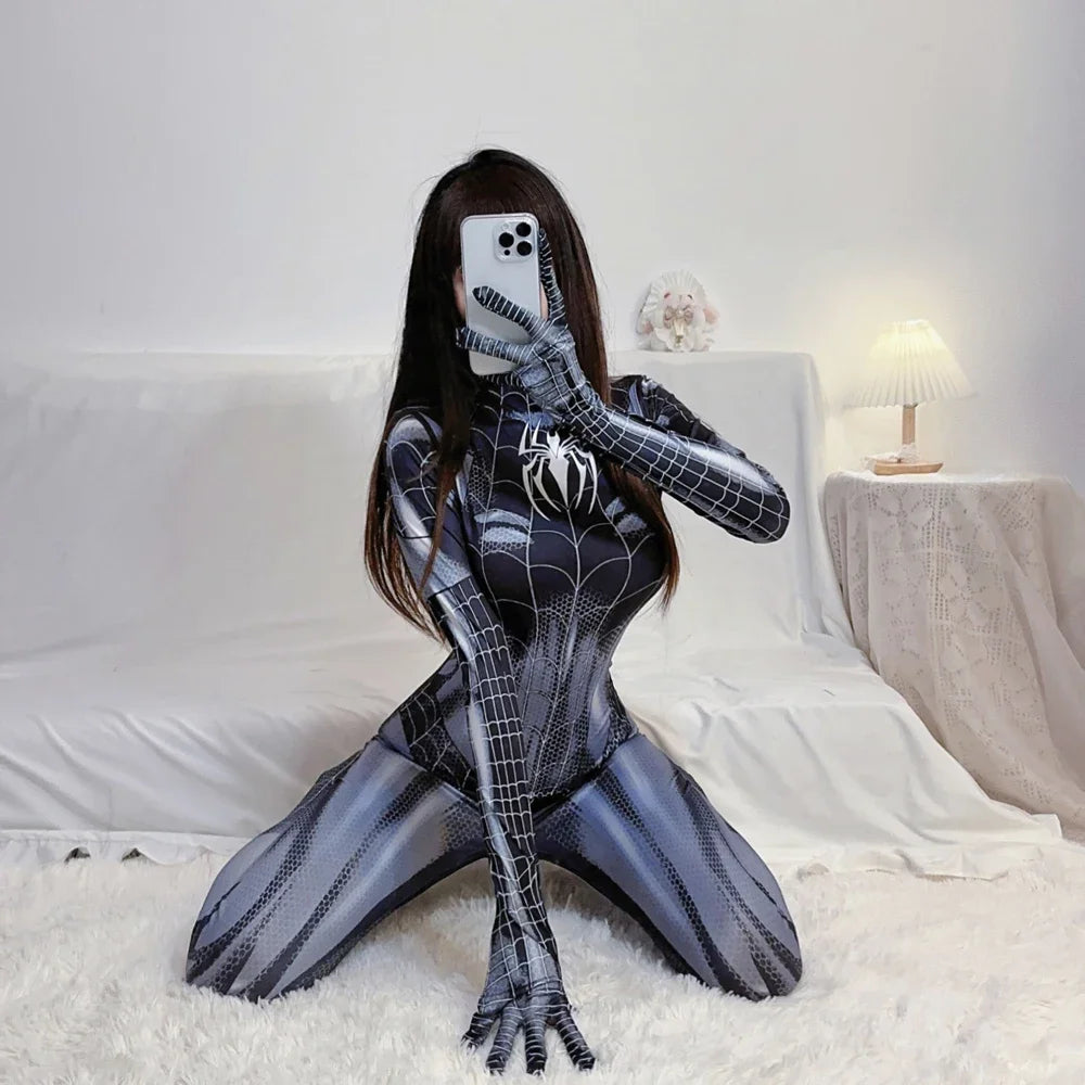 Disfraz Spiderman Mujer: Bodysuit Cosplay de Alta Calidad
