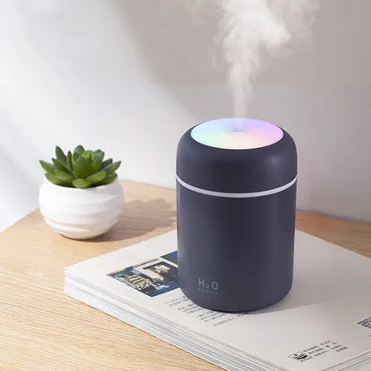 Crea Tu Oasis de Bienestar: Mini Humidificador y Difusor de Aromas con Luz LED