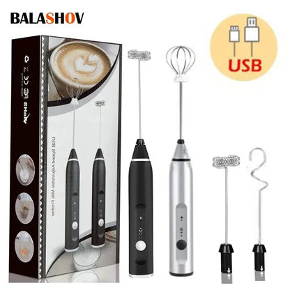 Espumador de Leche Eléctrico Recargable USB | Crea Espuma de Barista en Segundos