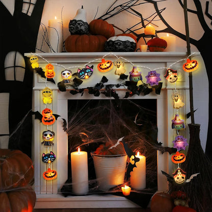 Guirnalda LED a Pilas: El Secreto para el Halloween Más Mágico - Crea Recuerdos Inolvidables.